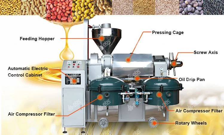 automatic-oil-press-machine-structure
